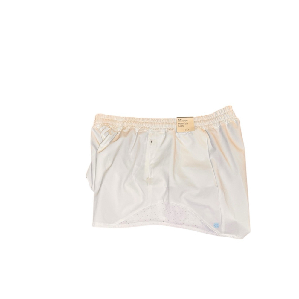 Women's CALIA White Infinity Run Athletic Shorts L n54b